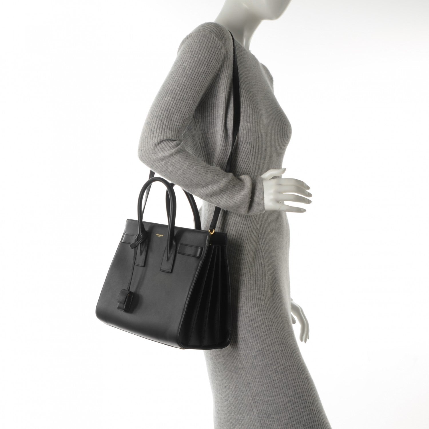 Saint Laurent Calfskin Small Sac De Jour Black 2 of 7
