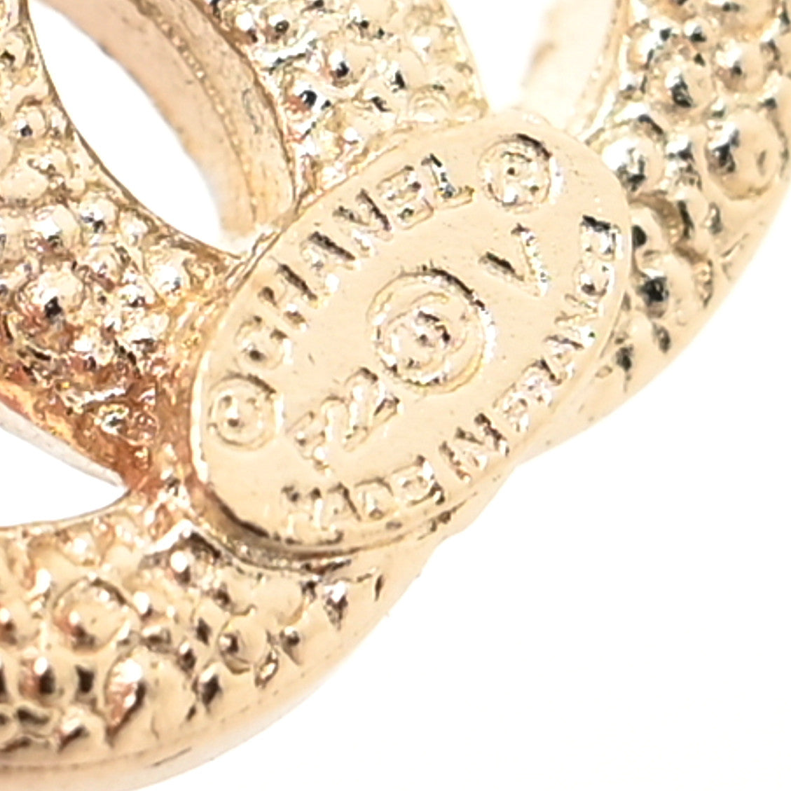 Crystal CC Earrings Gold