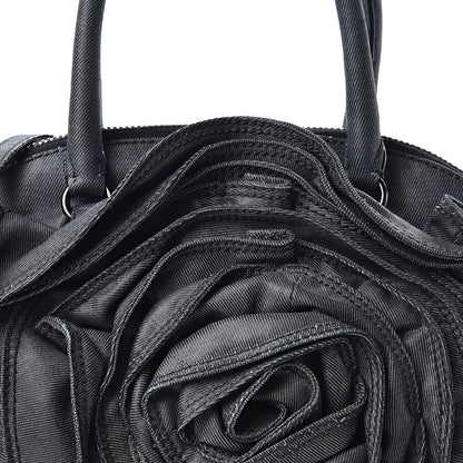 Valentino Garavani Denim Petale Dome Tote Dark Blue 8 of 13