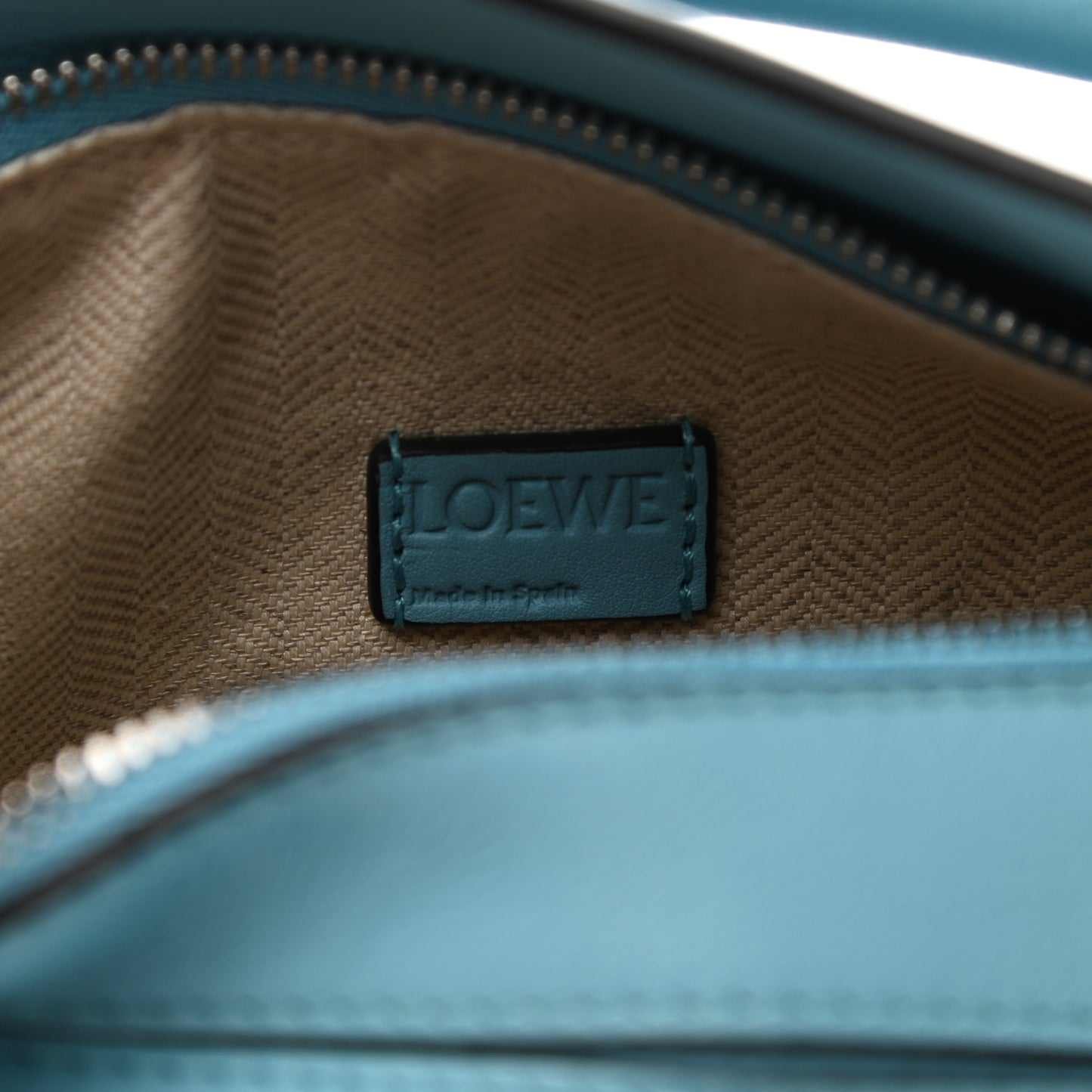 Calfskin Mini Puzzle Bag Blue