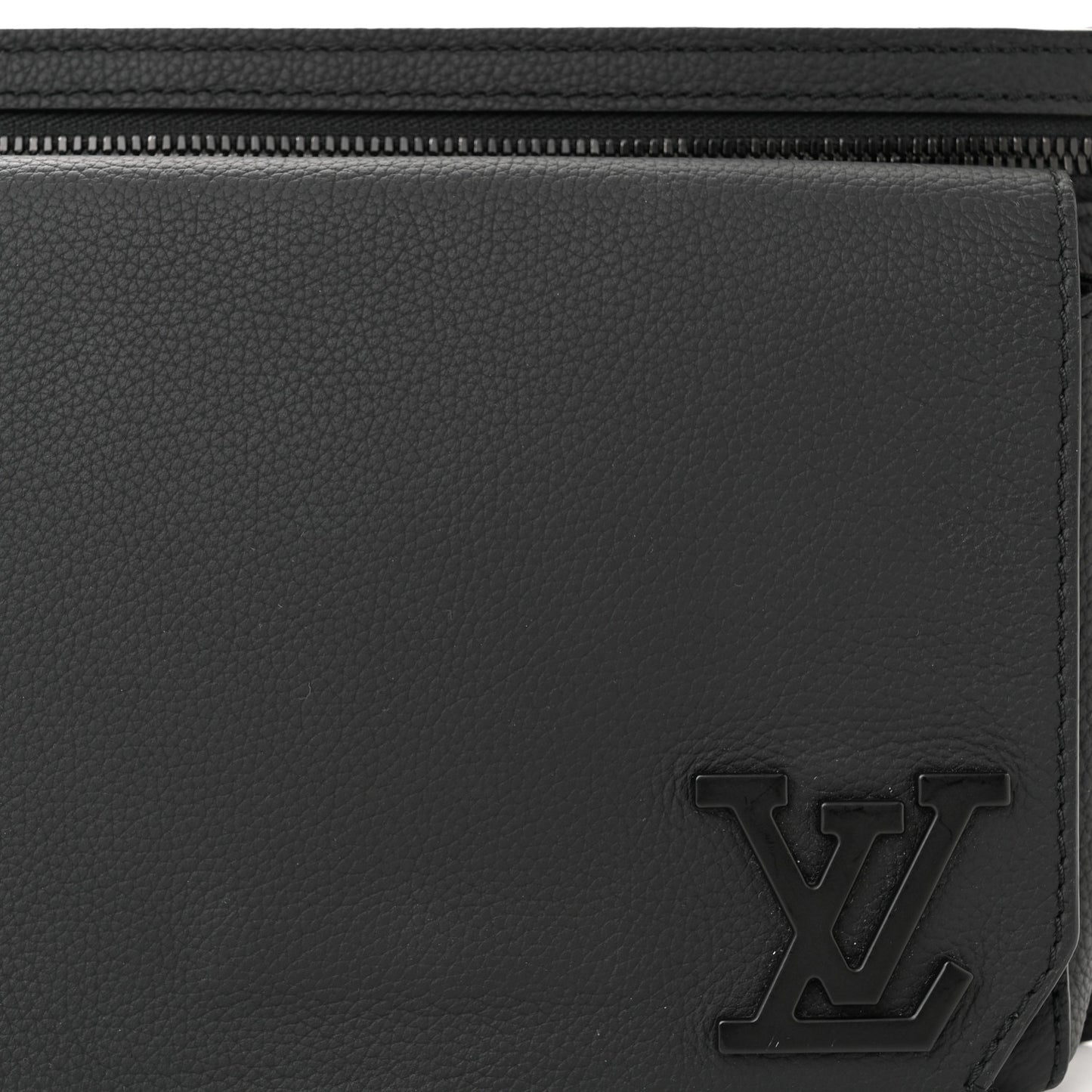 Grained Calfskin Aerogram Slingbag Black