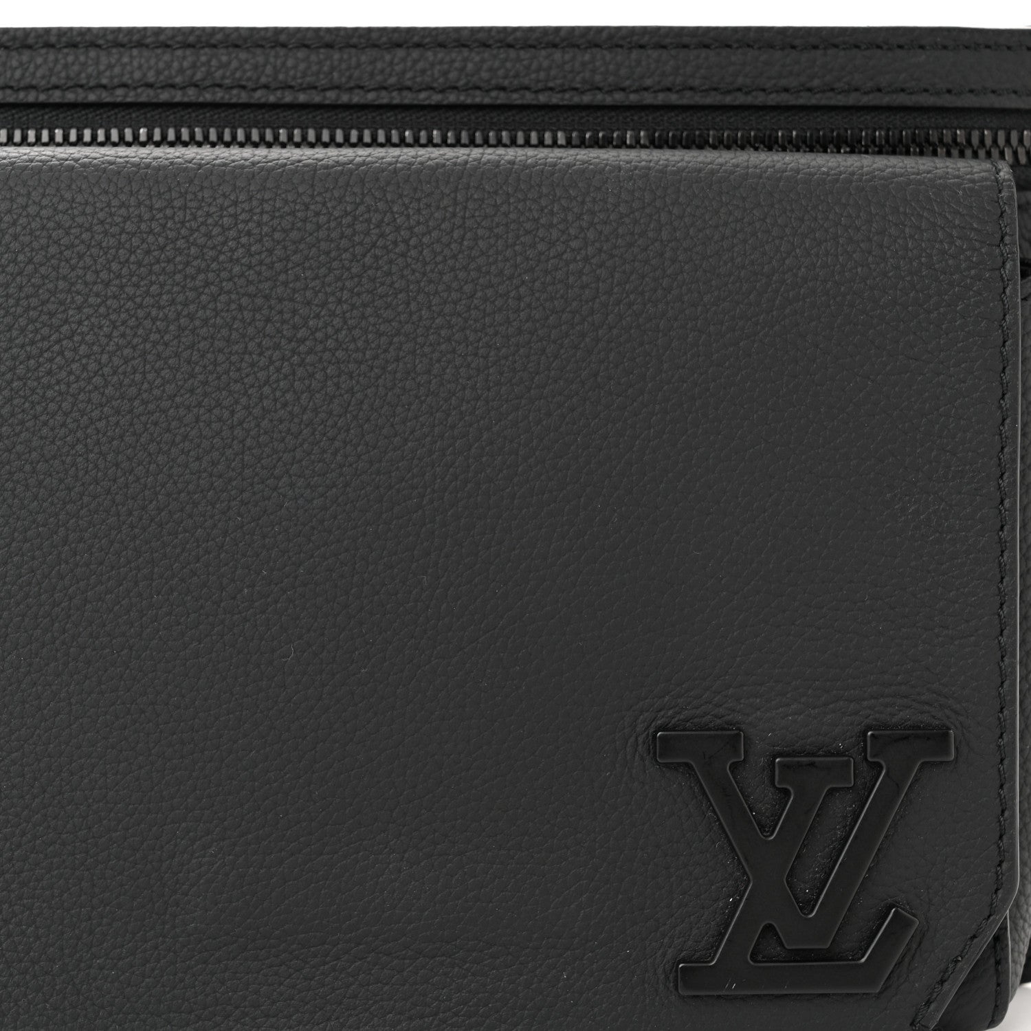 Louis Vuitton Grained Calfskin Aerogram Slingbag Black 7 of 9