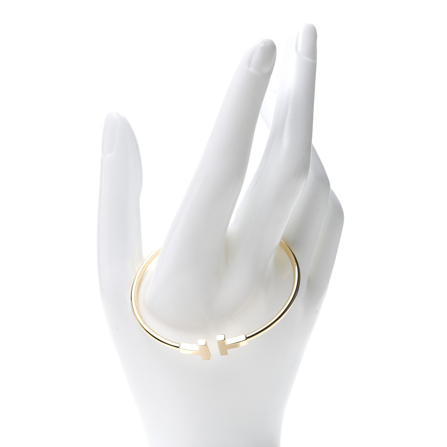 Tiffany 18K Yellow Gold T Wire Bracelet 2 of 5