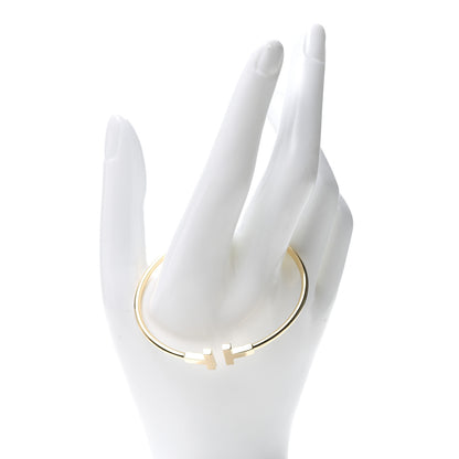 Tiffany 18K Yellow Gold T Wire Bracelet 2 of 5