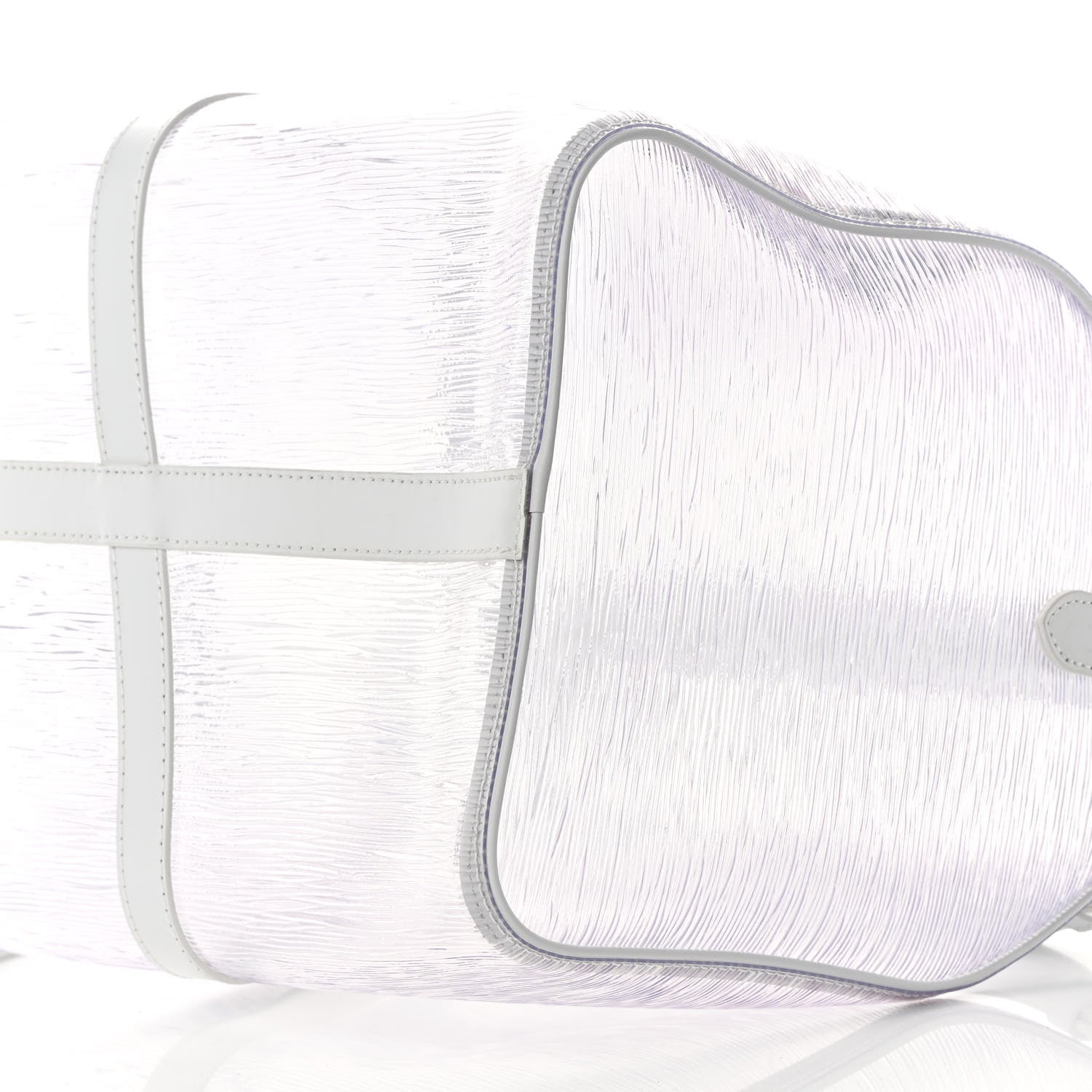 Louis Vuitton PVC Epi Embossed Wavy Keepall Bandouliere 50 White 9 of 12