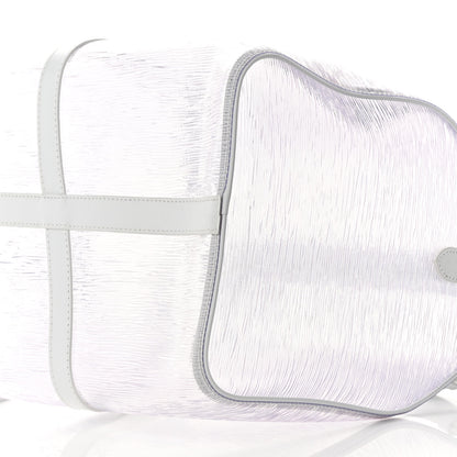 Louis Vuitton PVC Epi Embossed Wavy Keepall Bandouliere 50 White 9 of 12