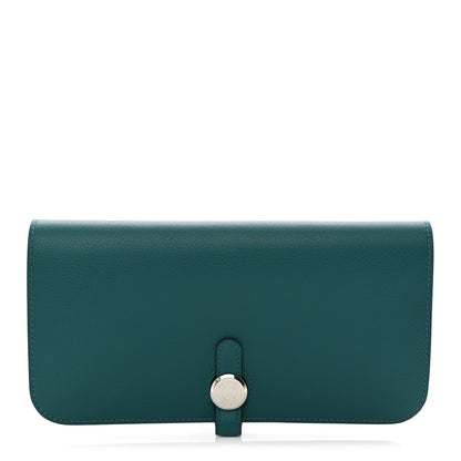 Hermes Evercolor Dogon Recto Verso Wallet Vert Bosphore 1 of 8