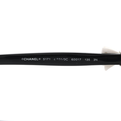 Chanel Acetate CC Bow Sunglasses 5171 Black White 6 of 8