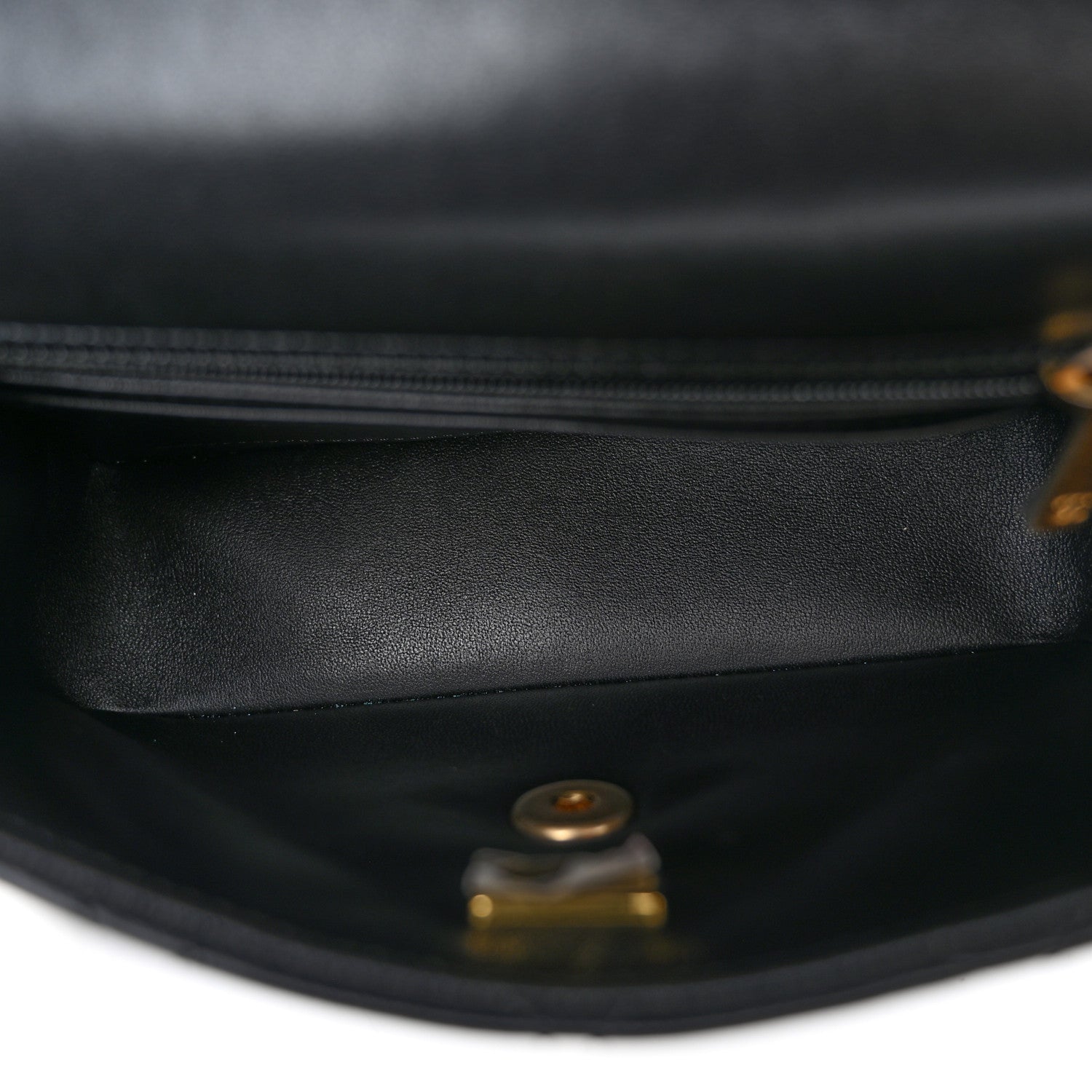 Chanel Shiny Lambskin Quilted Pearl Twist Mini Square Flap Black 5 of 11
