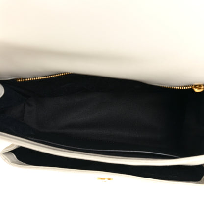 Saint Laurent Lambskin Matelasse Monogram Medium Niki Chain Satchel Ivory 5 of 19