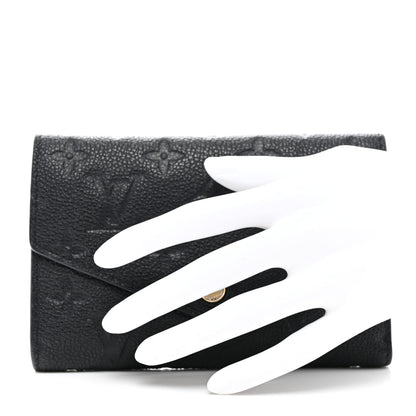 Louis Vuitton Empreinte Compact Curieuse Wallet Black 2 of 7