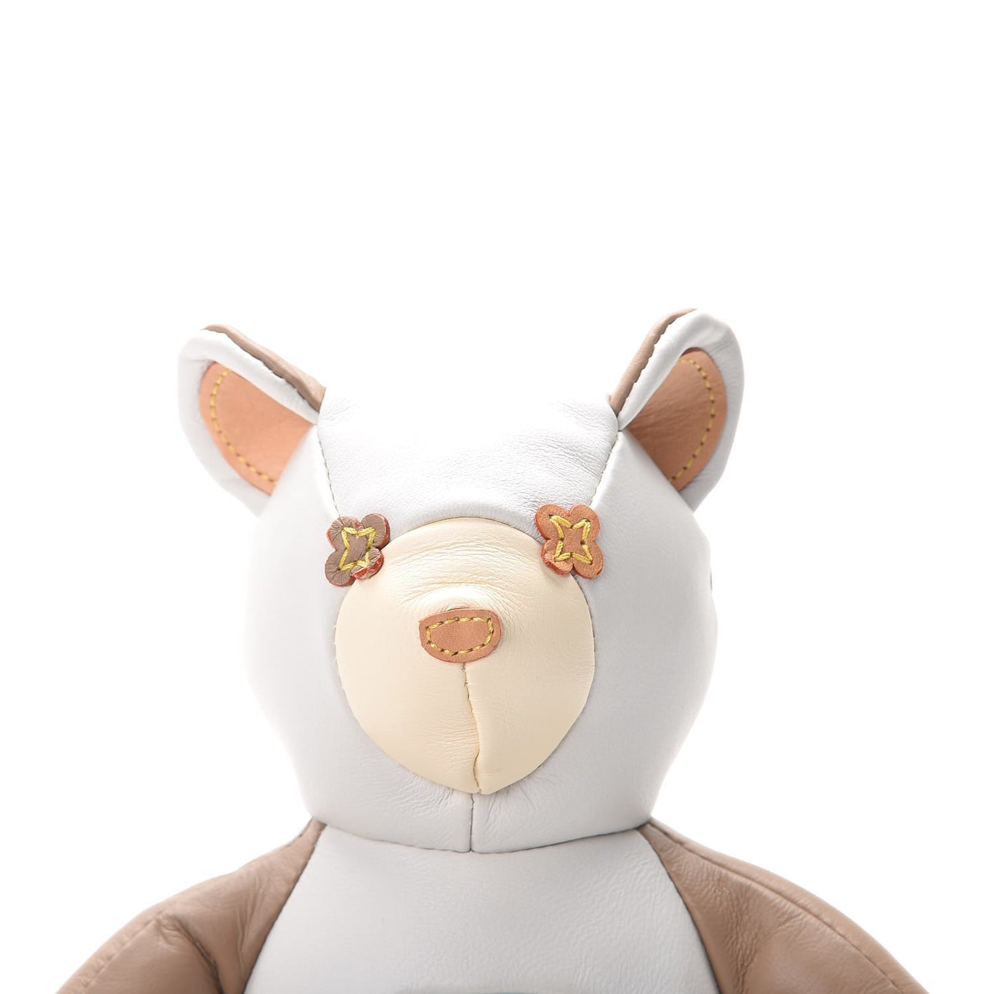 Calfskin Monogram Doudou Louis Bear Beige