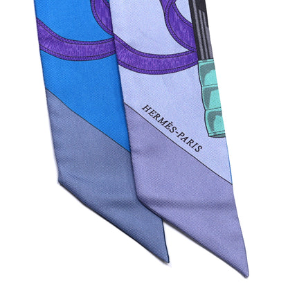 Hermes Silk Eperon d'Or Twilly 2 of 4