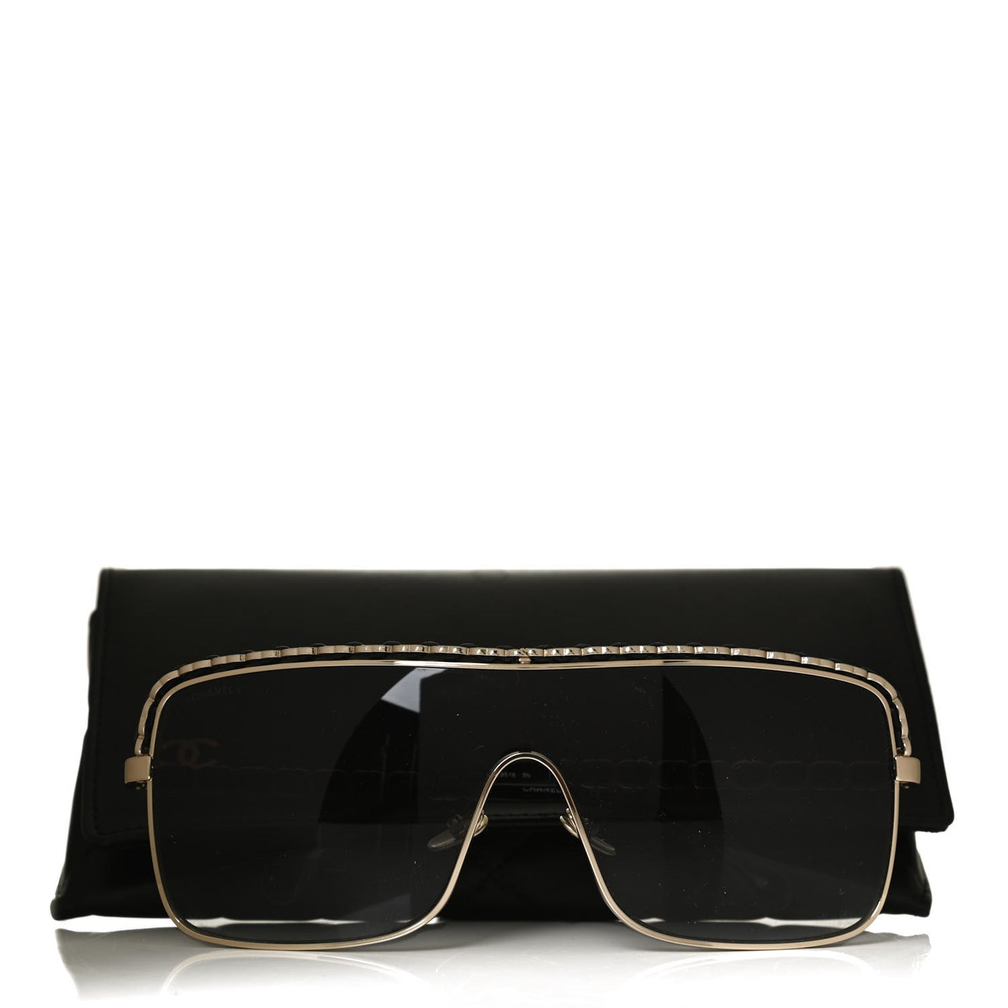 Metal Shield Sunglasses 71368 Grey