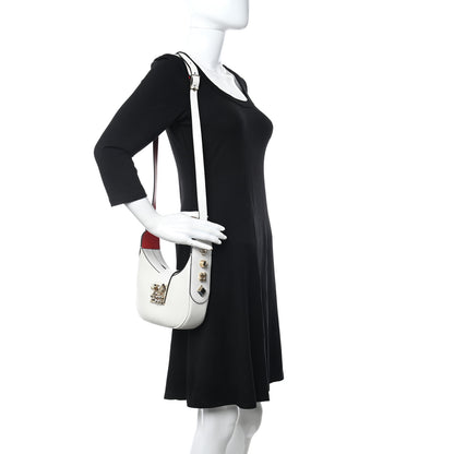 Christian Louboutin Calfskin Mini Carasky Shoulder Bag White 2 of 9