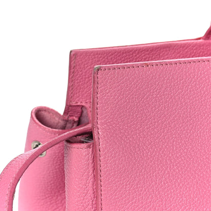 Saint Laurent Grained Calfskin Small Cabas Rive Gauche Rose Clair 18 of 20