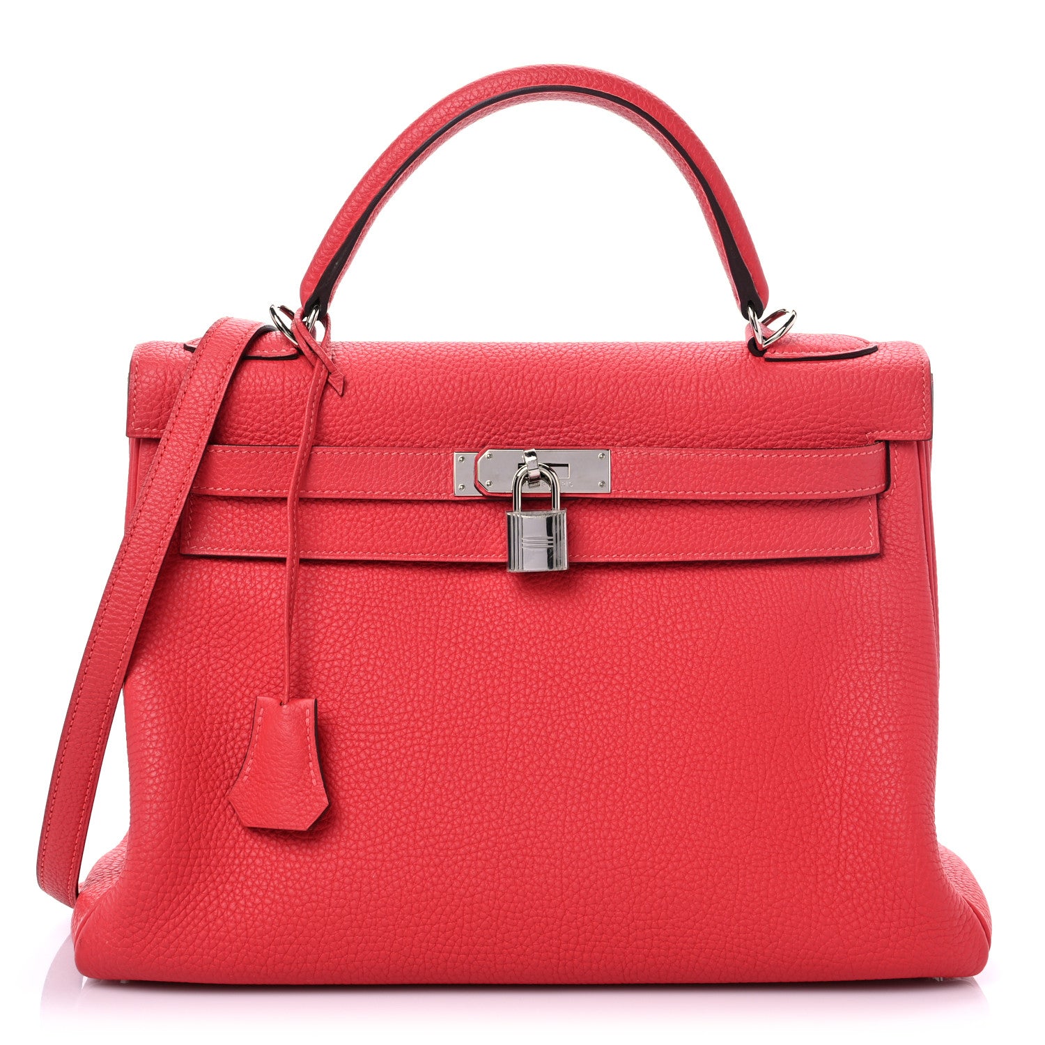 Hermes Togo Kelly Retourne 32 Rouge Pivoine 1 of 12