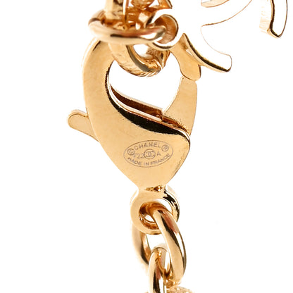 Chanel Crystal Chain Link CC Choker Necklace Gold 6 of 6
