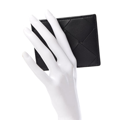 Bottega Veneta Nappa Maxi Intrecciato Card Case Black 2 of 7