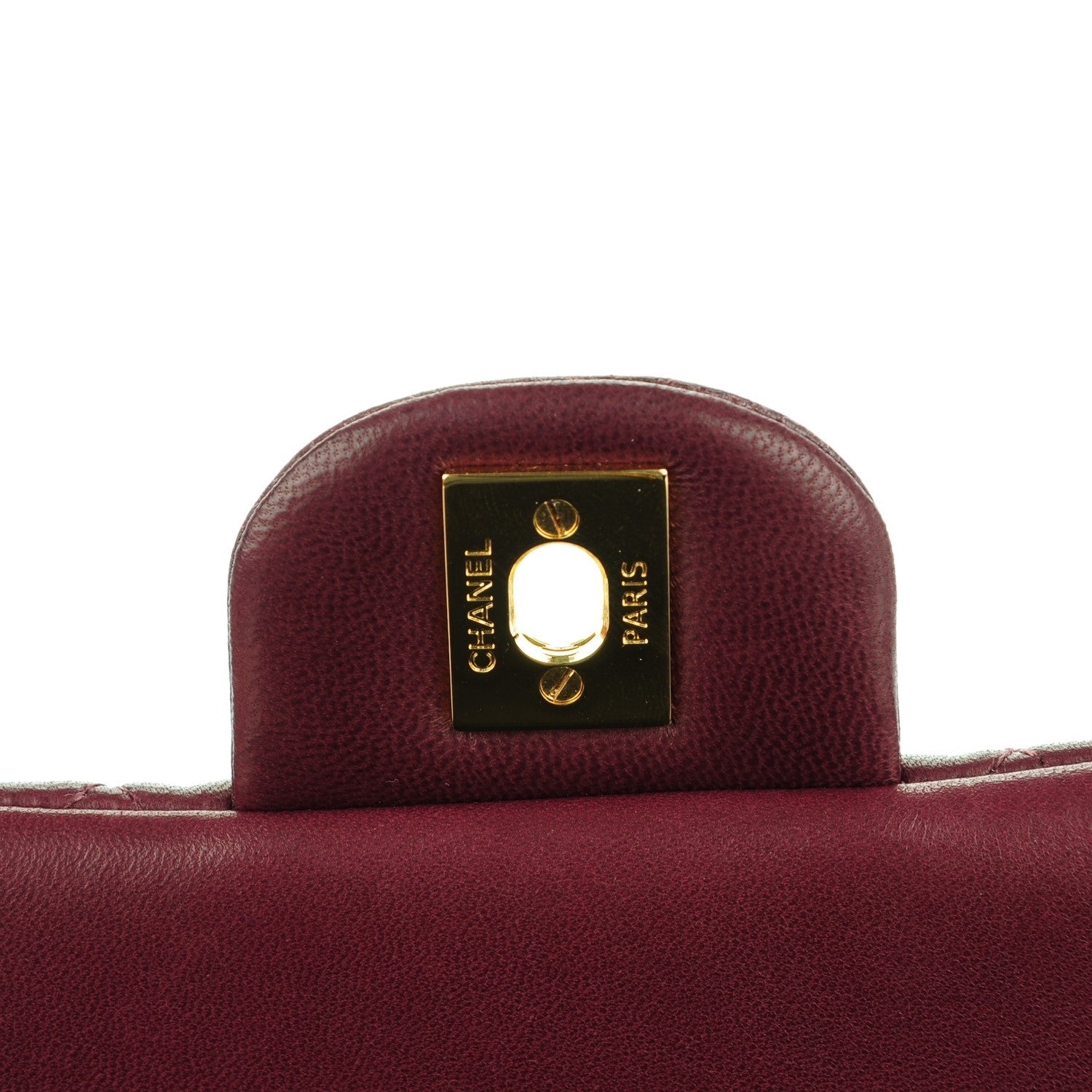 Chanel Lambskin Quilted Clutch With Chain Flap Bordeaux 8 of 8