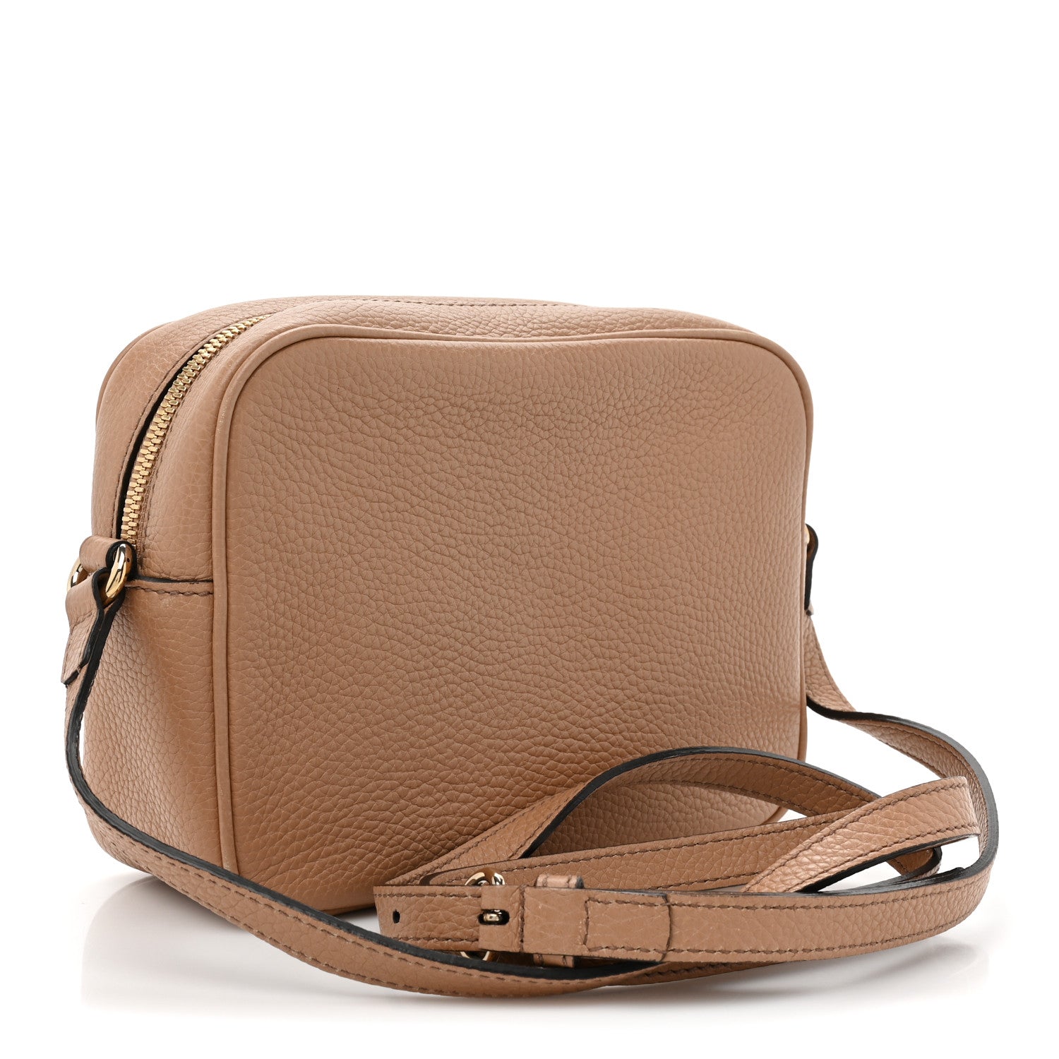 Gucci Pebbled Calfskin Small Soho Disco Bag Camelia 3 of 16