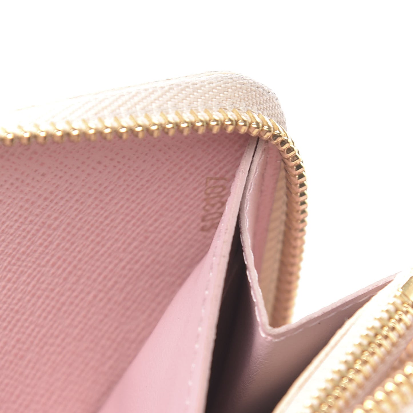 Damier Azur Clemence Wallet Rose Ballerine
