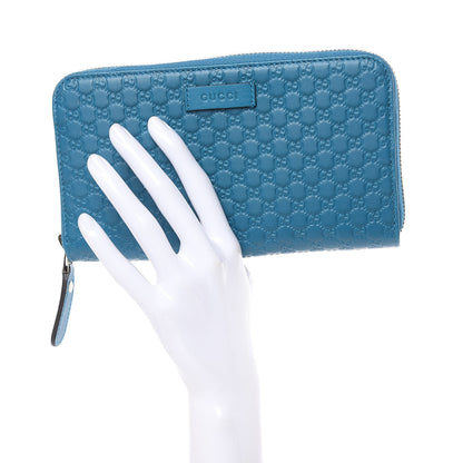 Gucci Microguccissima Zip Around Wallet Deep Cobalt 2 of 8