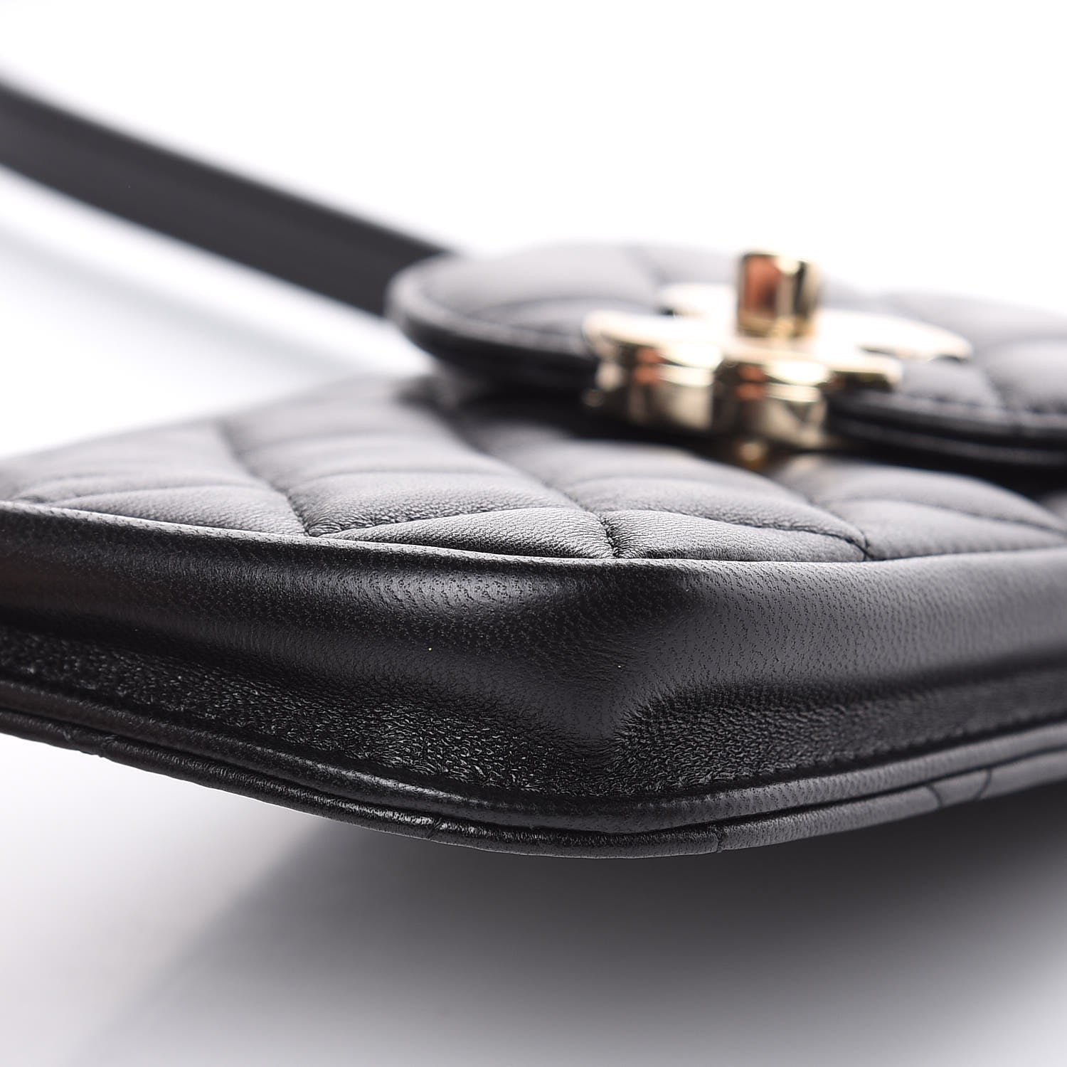 Chanel Lambskin Quilted Belt You Can Waist Bag Black 10 of 12