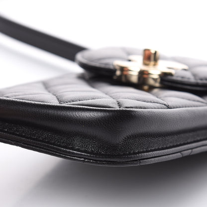 Chanel Lambskin Quilted Belt You Can Waist Bag Black 10 of 12