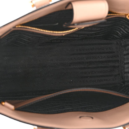 Prada Saffiano Soft Calfskin Small Zippered Tote Cipria 5 of 15