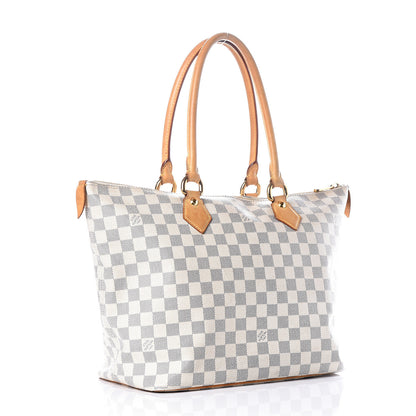 Louis Vuitton Damier Azur Saleya MM 2 of 12