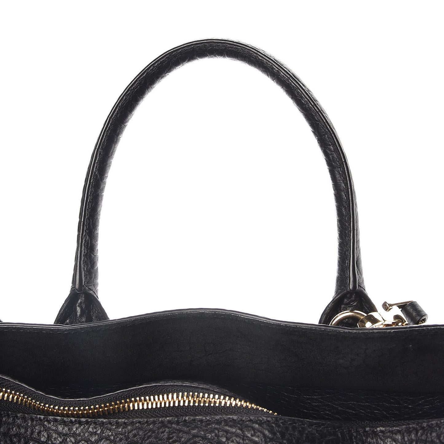 Heritage Grain Check Embossed Medium Dewsbury Tote Black