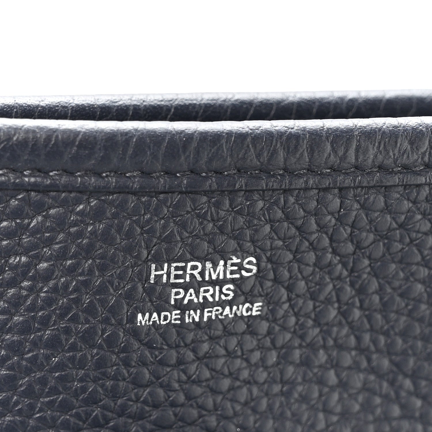 Hermes Taurillon Clemence Evelyne III PM Bleu Nuit 6 of 10
