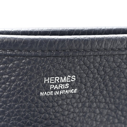 Hermes Taurillon Clemence Evelyne III PM Bleu Nuit 6 of 10