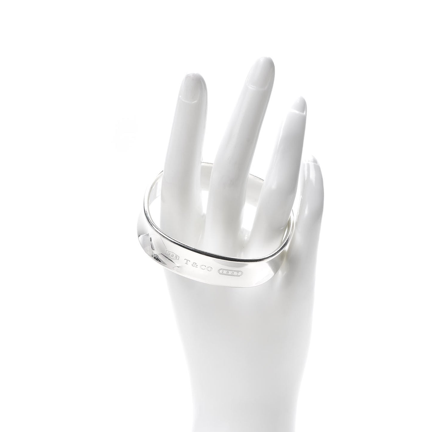 Sterling Silver 1837 Cushion Bangle Bracelet