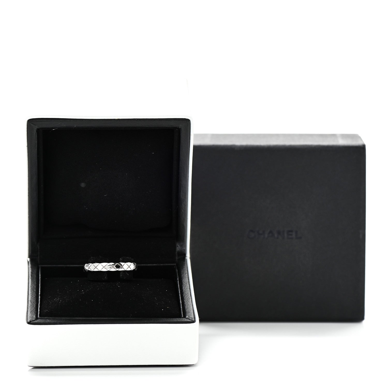 Chanel 18K White Gold Mini Coco Crush Ring 54 6.75 5 of 5