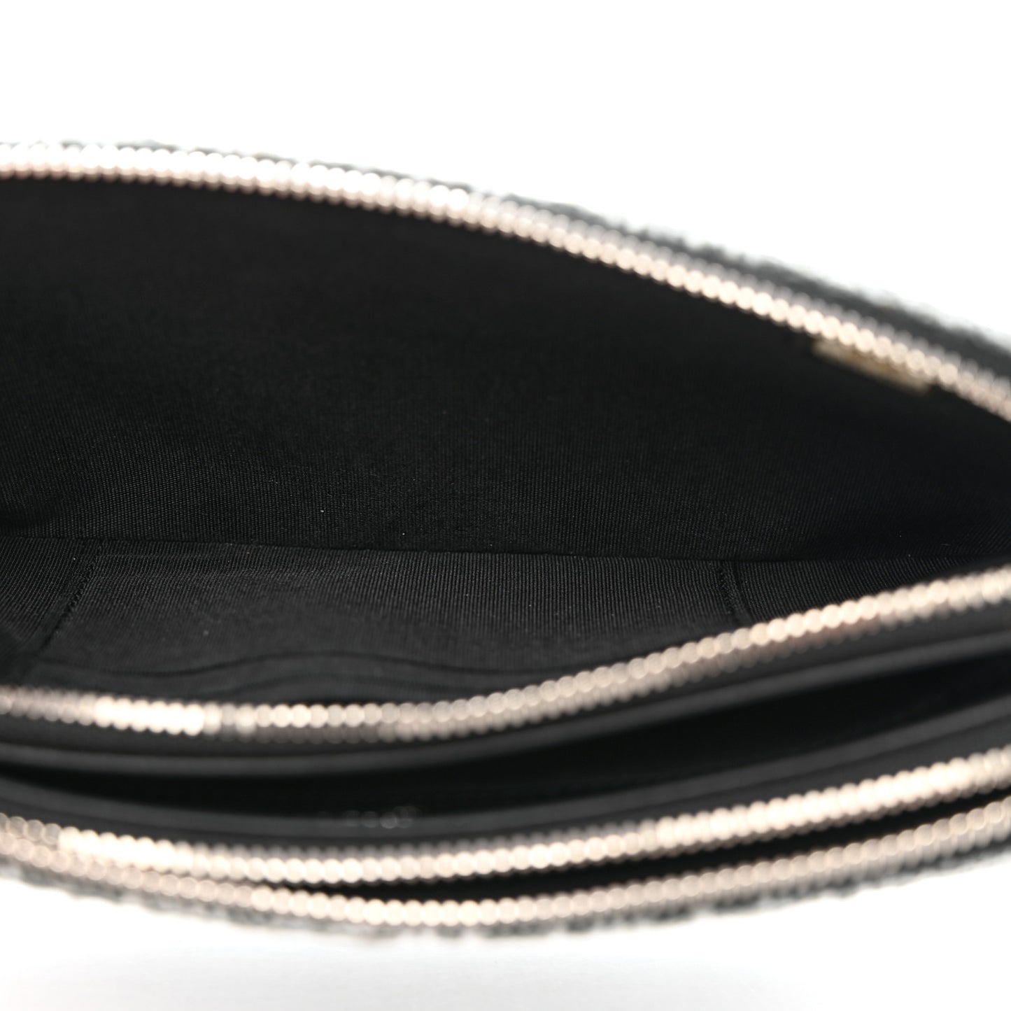 Canvas Small Deauville Clutch With Chain Charcoal