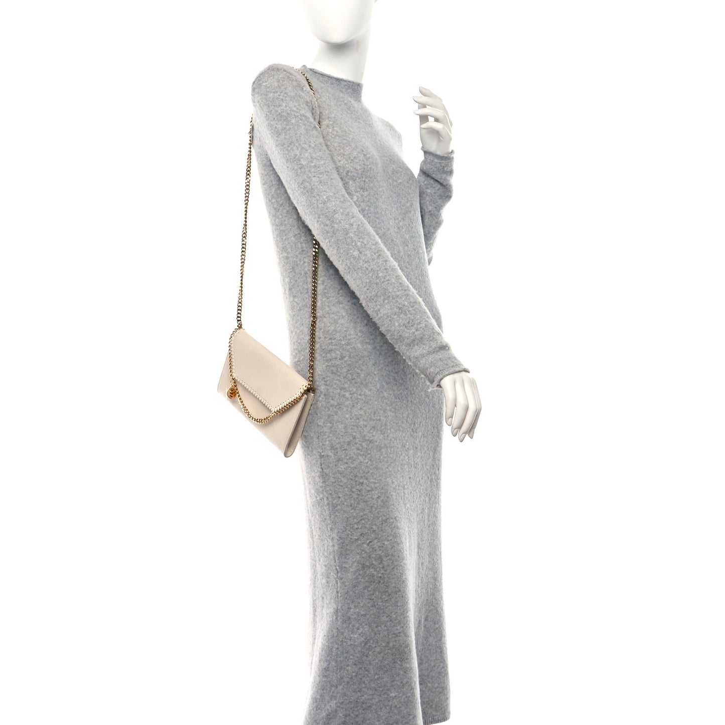 Shaggy Deer Mini Falabella Crossbody Bag Ivory
