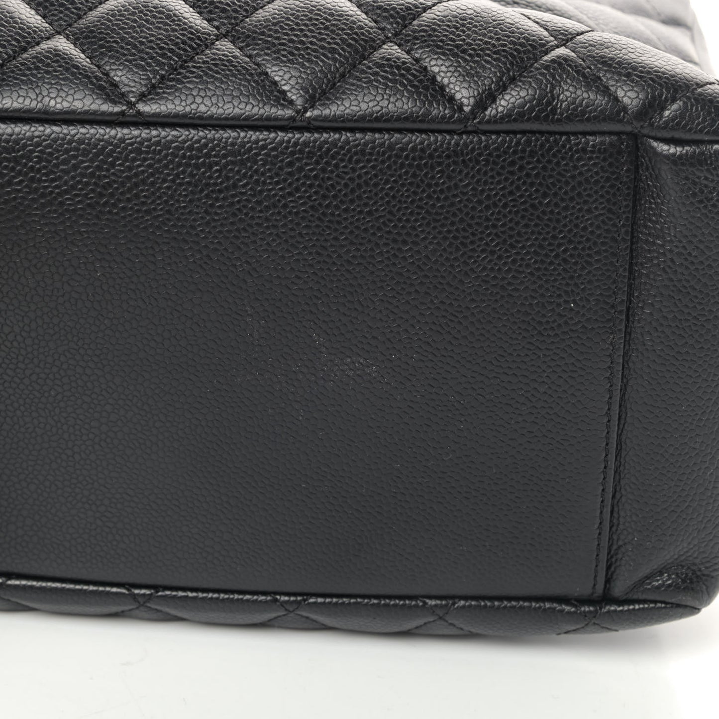 Caviar Quilted Grand Shopping Tote GST Black