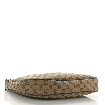 Gucci Monogram Medium Half Moon Hobo Dark Brown 4 of 12