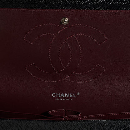 Chanel Caviar Quilted Jumbo Double Flap Black 14 of 16