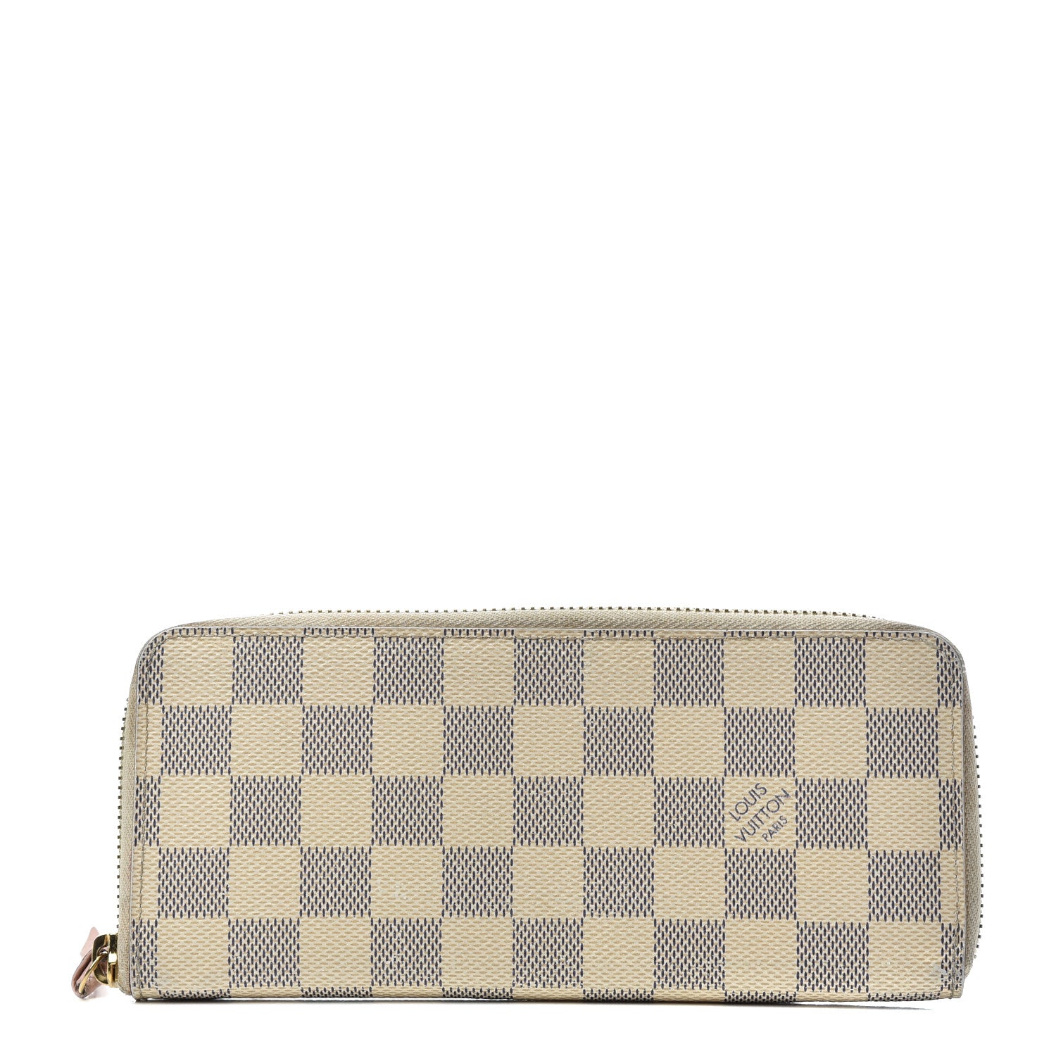 Louis Vuitton Damier Azur Clemence Wallet Rose Ballerine 1 of 16