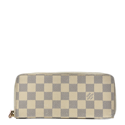 Louis Vuitton Damier Azur Clemence Wallet Rose Ballerine 1 of 16