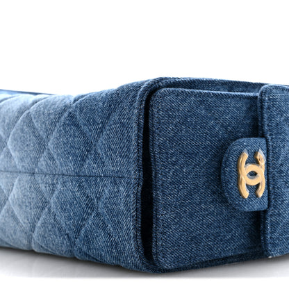 Chanel Washed Denim Quilted Mini Chanel 25 Handbag Blue 10 of 11