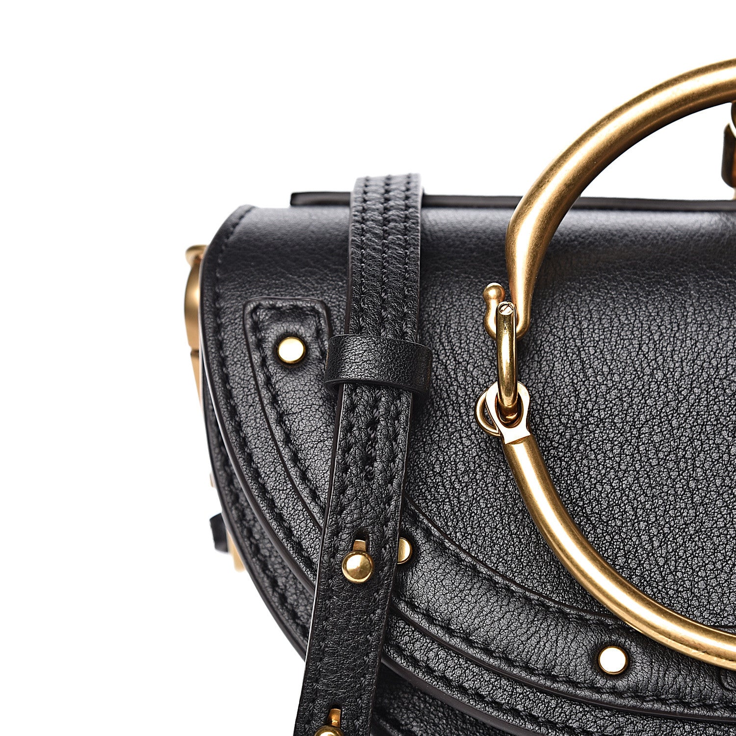 Chloe Calfskin Small Nile Bracelet Minaudiere Bag Black 11 of 11