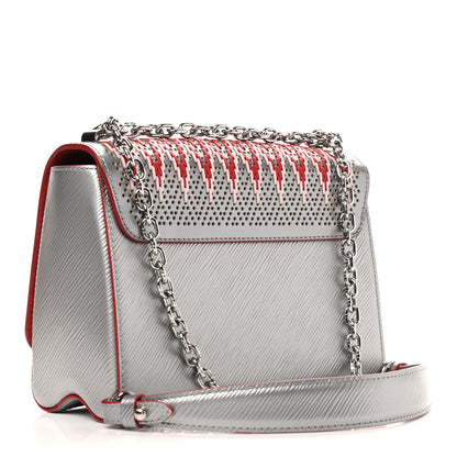 Louis Vuitton Epi Braided Twist Shoulder Bag MM Rainbow Silver 2 of 8
