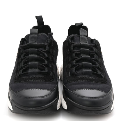 Chanel Velvet Calfskin Mixed Fibers CC Sneakers 38.5 Black 3 of 10