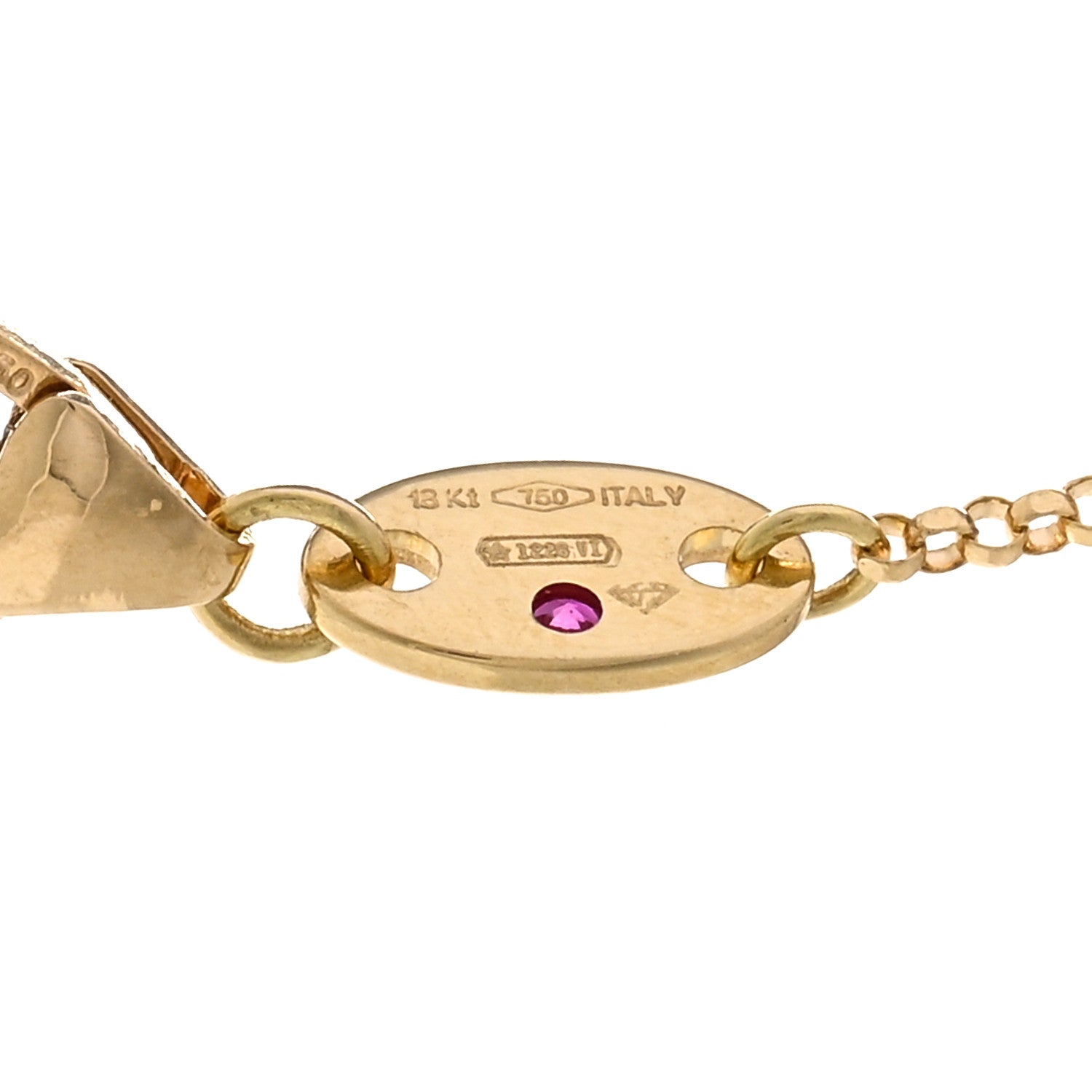 Roberto Coin ROBERTO COIN 18K Yellow Gold Diamond By the Inch Five Station Flower Necklace 5 of 5