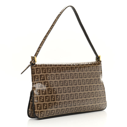 Fendi Vinyl Zucchino Baguette Tobacco 2 of 10