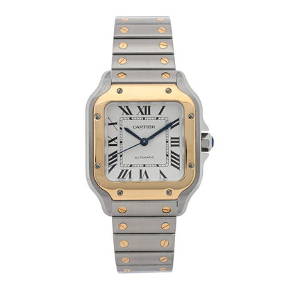 Cartier Stainless Steel 18K Yellow Gold 35mm Santos De Cartier Automatic Watch 1 of 4